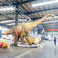 12 Meters Life Size Animatronic Brachiosaurus Moving Dinosaur Sculpture for Theme Park