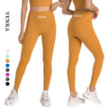 Plus Size High Waist Solid Color No T Line Design Pilates Sports Yoga Pants Running Fitness Training Leggings for Women