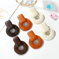 Wholesale Wood Large Hollow Round Wooden Earrings African Drop Wooden Earrings for Women