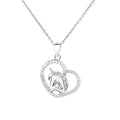 European and American 925 Silver Unicorn Pendant