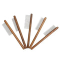 Professional Dog Dirt Hair Removing Comb Pet Dematting Comb for Dogs and Cats with Wood Handle