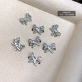 3D Luxury Rock Candy Nail Art Diamond Jewelry Set Zircon Sparkle Butterfly Design Internet Celebrity Favorite