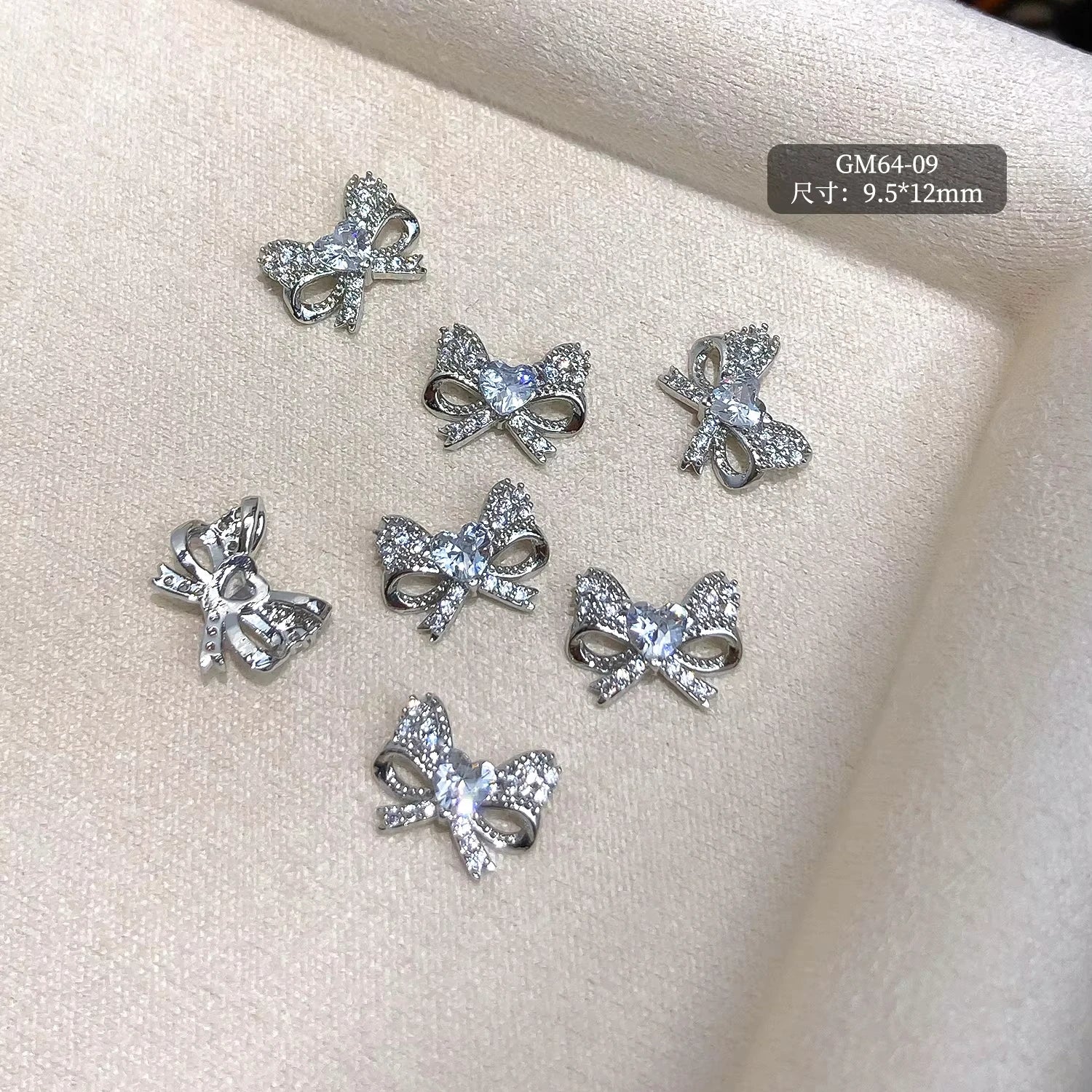 3D Luxury Rock Candy Nail Art Diamond Jewelry Set Zircon Sparkle Butterfly Design Internet Celebrity Favorite