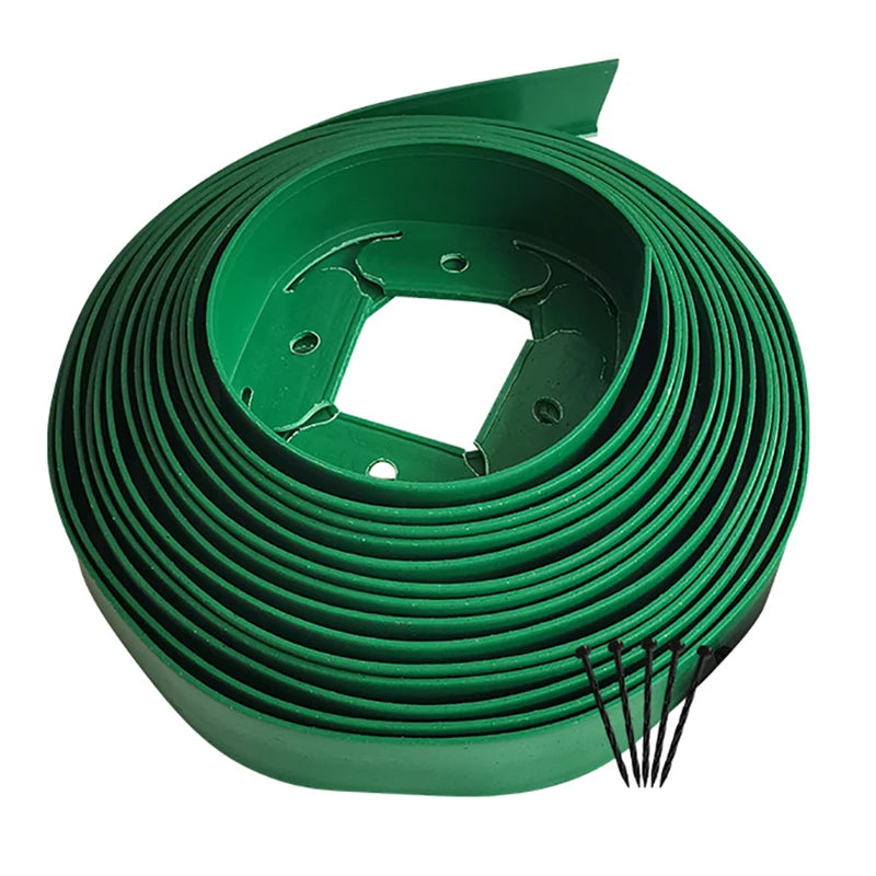 JNZ Quick Supply L Shape Plastic Garden Edging Roll Easy to Use No-dig Strong Lawn Edging for Sport Fence Farm Fence
