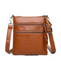 New Women's Mobile Phone Bag Soft Leather Single Shoulder Diagonal Bag Korean Fashion Trend Zipper Vertical Change Small Bag