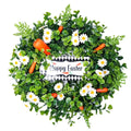Manufacturer Supply Easter Carrot Wreath Small Daisy Wreath Home New Door Hanging Window Decoration