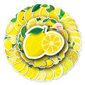 50PCS Cute cartoon food fresh fruit art vinyl lemon sticker