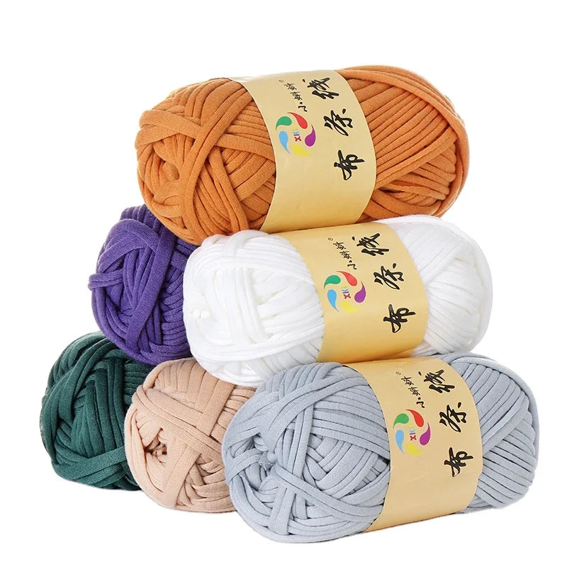 Wool Wholesale Fancy Crochet Yarn Acrylic t Shirt Fabric Yarn DIY Hand Knitted Yarn