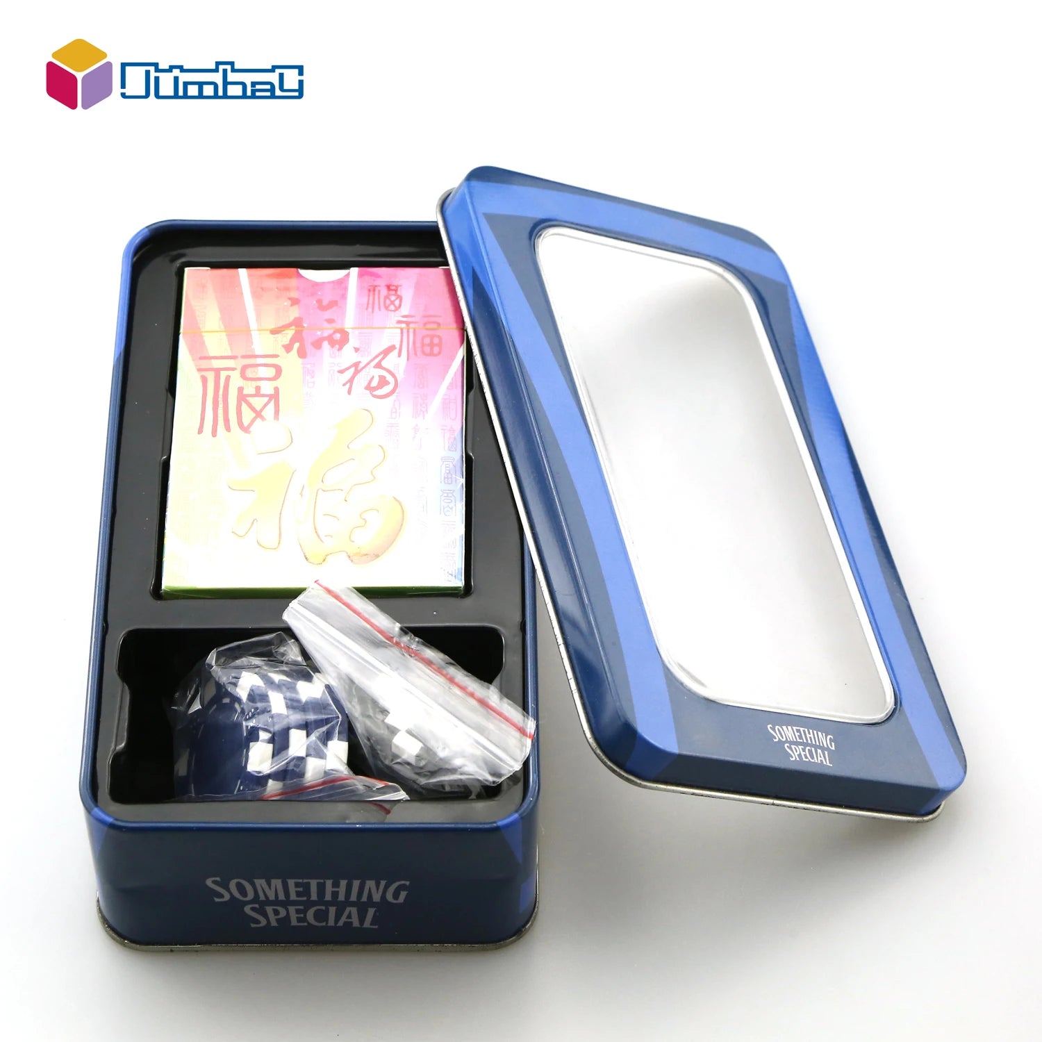 OEM Customization Professional Cellulose Acetate Playing Cards and Dices Plastic Fancy Box