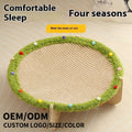 Sackcloth Trampoline Integrated Cat Bed Wooden Cat Nest Scratching Board Hammock Four Seasons Universal Pet Kennel Dog Cushion