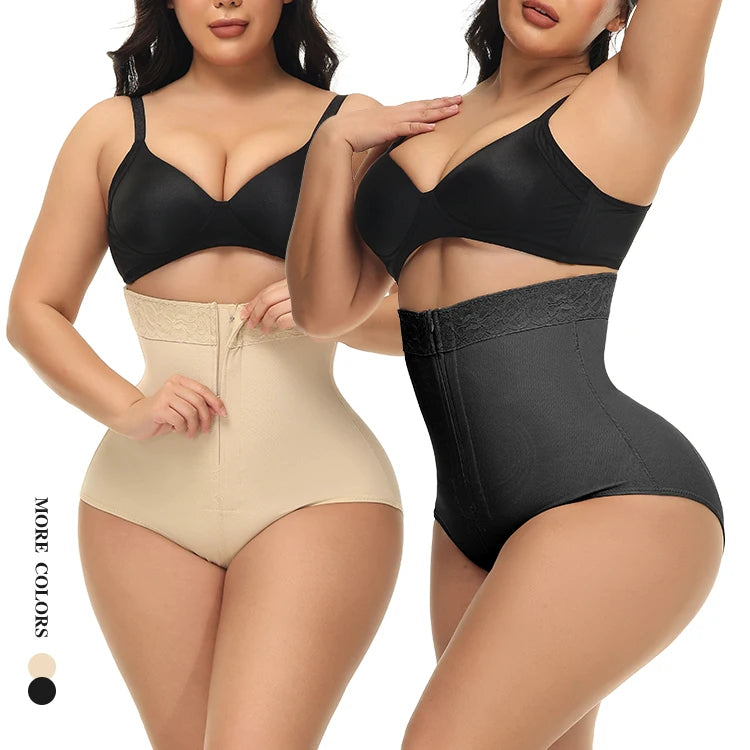 YIYUN Women Zipper Open Waist Cincher Girdle Seamless Body Shaper Briefs Firm Control Tummy Sexy Thong Panty Slimmer