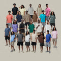 Geehu Wholesale Plus Size Men's 275G 100% Cotton Oversized Casual Solid Color T-shirt Anti-Wrinkle Breathable