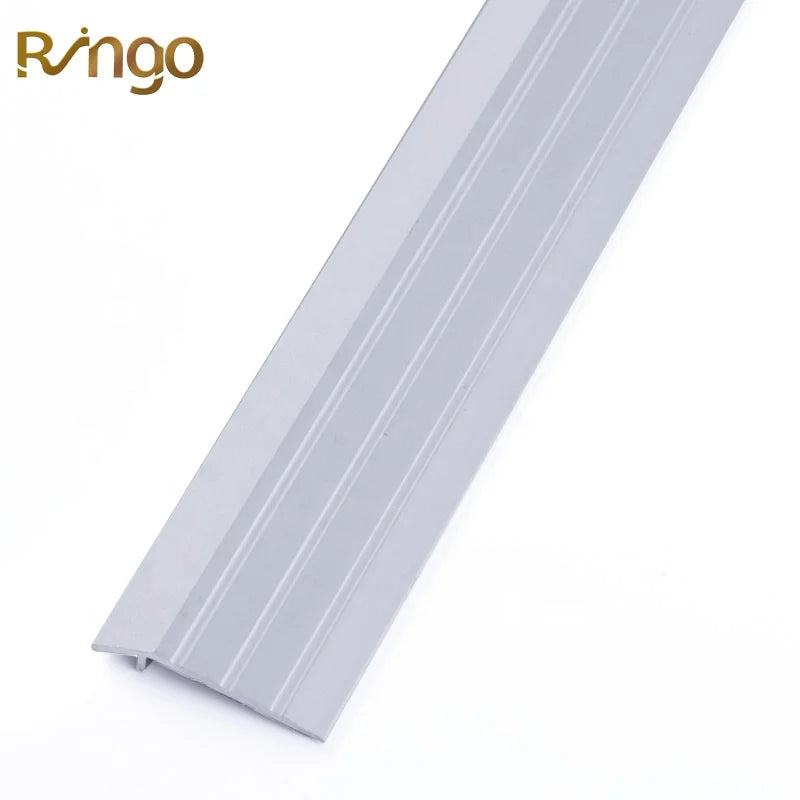 Wholesale Factory Indoor Brushed Aluminum Alloy Durable Eco-friendly Floor Transition Strip Water Resistant Metal Edge Trim