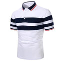 Sports Men's Polo Shirt Color Blocking Short Sleeved Youth Popular Casual Polo Shirt Men's Casual Oversize T-shirt