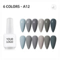 JTING OEM Professional Wholesale Nail Supplier 6 Colors Uv Gel Nail Polish Set Bottle Custom Box Set