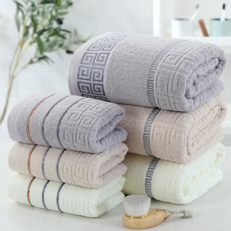 Luxury 5 Star Hotel 100% Cotton Terry Bath Towel Set | Super Soft High Absorbent Custom Towels