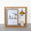 Wholesale Mdf 4*6 Inch Creative Rotating Wooden Photo Frame