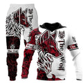Wolf 3d Printed Hoodie Pant Suit Male Autumn and Winter Casual Sweatshirt Pullover Men Tracksuit Set Fashion Men's Clothing Suit