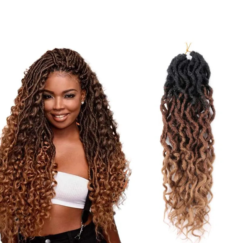 LEILONG Gypsy   Pre-Loop Bob Bohemian  Braids Crochet Hair Extensions Black Women Synthetic Braids