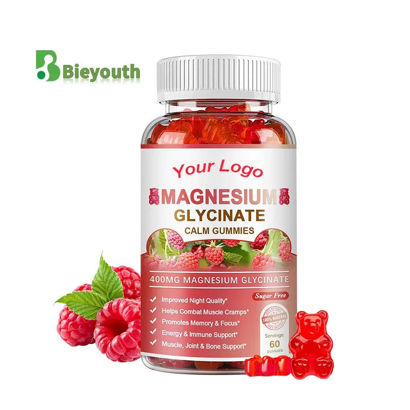 Hot Selling OEM Supplement Citrate Magnesium Glycinate Gummies Calm Gummies