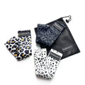 Woqi Leopard Heavy Duty Resistance Bands Nylon Resistance Loop Band Gym for Deep Squat Glut