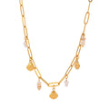 NEW Summer Ocean Series Jewelry 18K PVD Gold Plated Stainless Steel Shell Pendant Necklace for Summer Women Gift Party