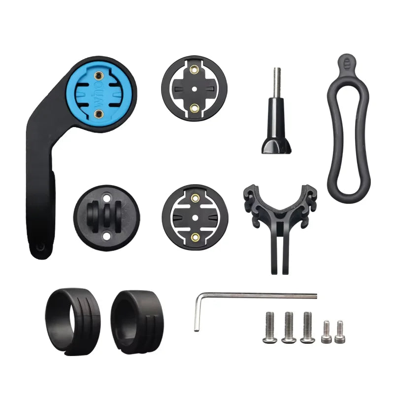 RIDERACE Bicycle Computer Mount Rack Durable Road Bike Handle Bar Odometer Stopwatch GPS Stand Holder for Garmin Bryton Wahoo