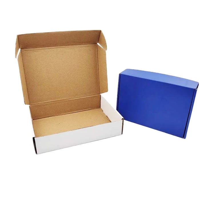 Customizable Design LOGO Recycled Materials Corrugated Shipping Box Klein Blue Gift Packaging