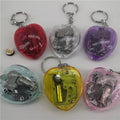 Factory Colorful Wind up Music Box Keychain Clear Acrylic Keychain