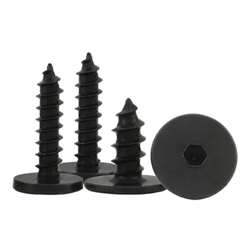 Micro Screw Manufacturer 1mm M2 M3 M4 Ultra Low Profile Cap Screw Large Flat Thin Head Hex Socket Self Tapping Screw