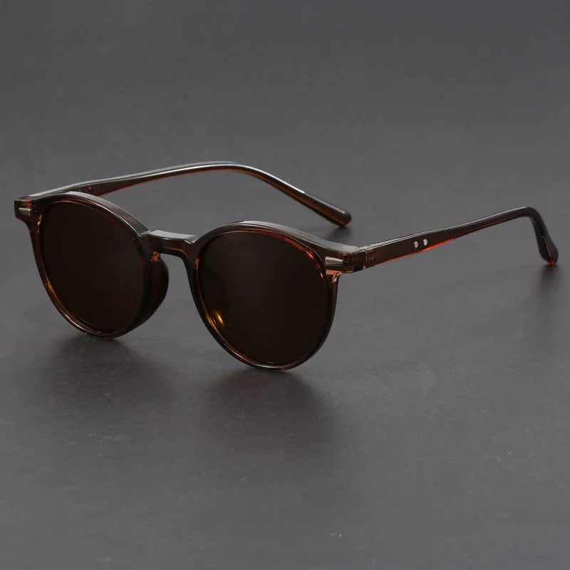 Vintage Retro UV400 Protection Sunglasses for Men Women Classical Style Sunshade Glasses Black Frame Custom Logo