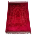 Factory Wholesale Prayer Mat 80*120cm Solid Color  Raschel Carpet Good Quality Islamic Prayer Mats for Ramadan
