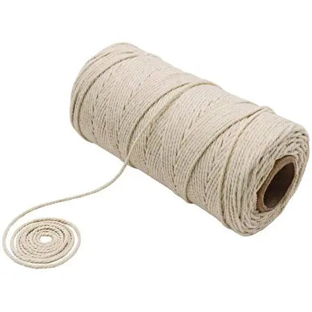 Cotton String Twine Macrame  Decorative Rope for Arts & Crafts Plant Hangers Gift Wrapping Household