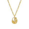 Hot Sale Fashion Jewelry Stainless Steel Tulip Flower Necklace Titanium Steel Collarbone Chain for Women Daily Party