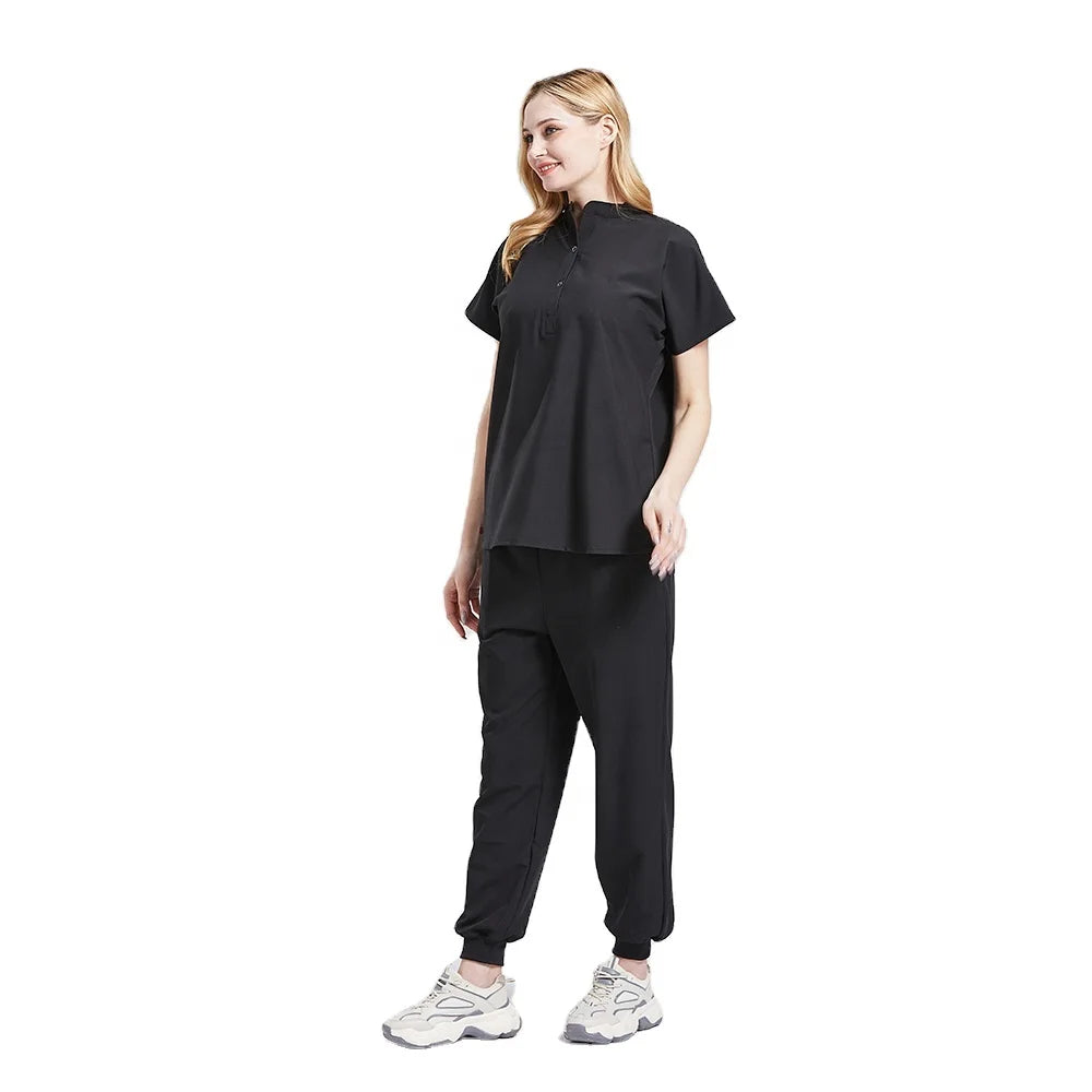 Polyester Spandex Jogger Scrubs Uniforms Set the Dentist Uniforms Nurse Hospital Scrubs Nurse Uniform Scrubs for Hospital