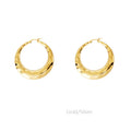 Non Tarnish Fashion Jewelry Statement Earrings 18k PVD Gold Plated Stainless Steel Chunky Hoop Earrings for Women