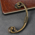 Chinese-style Antique Double-hole Furniture Door Handle Set for Kitchen Dresser Bedroom Doors Bronze Finish 96mm Hole Distance