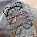 Unisex Retro Color Anti-Blue Light Square Reading Glasses Frame with Solid Pattern Foldable & Lightweight for Daily Wear