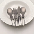 Outdoor Camping Portable Travel Titanium Tableware Set
