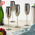 Custom champagne Glass Multi-color Can Choose Manufacturers Wholesale Stainless Steel Tall Glass champagne Glass