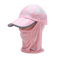Breathable Summer Custom Women Men Face Mask Caps Neck Flap Anti-UV Sunscreen Scarf Baseball Hats Set