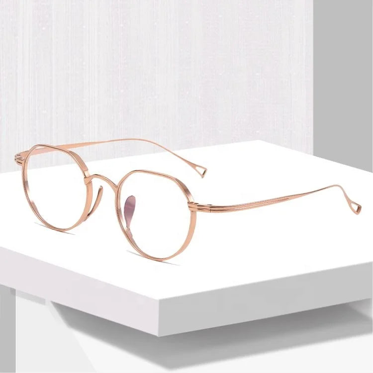 Polygon Clear Expensive Eye Glasses Latest Optical Glasses Frame for Unisex Eyeglasses Titanium Spectacle Eyewear Gafas