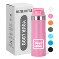 Wholesale Custom Logo 500ml Stainless Steel Travel Coffee Mug  Double Walled Insulated Cups Design with Straw Lid
