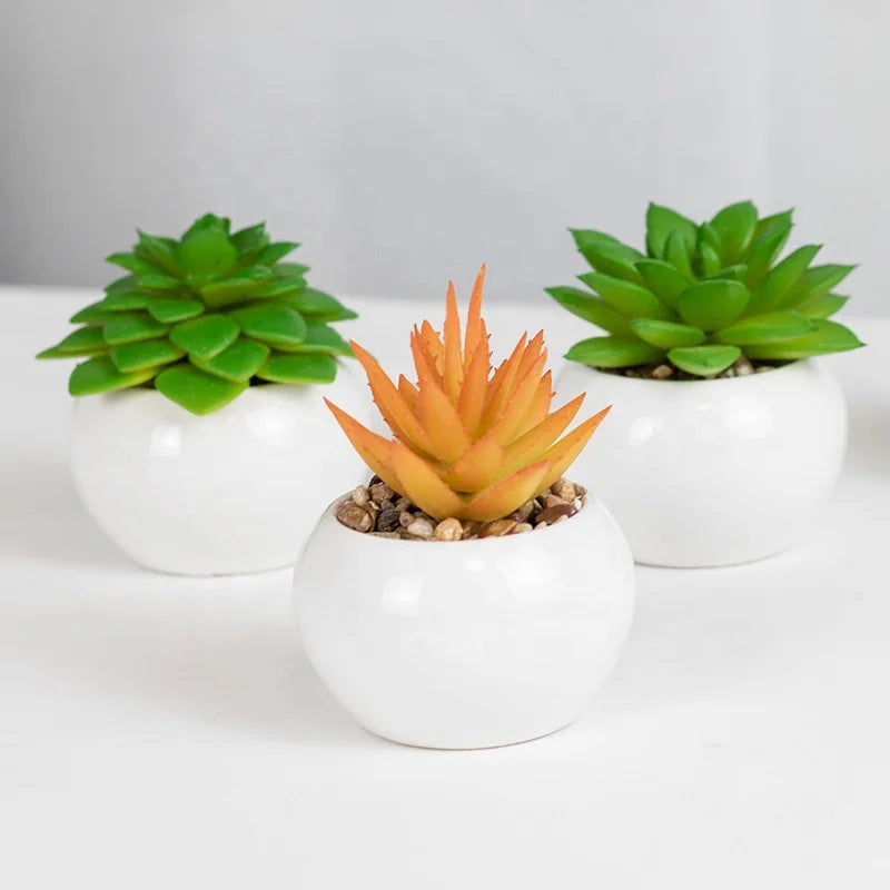 Wholesale Mini Succulent Potted Artificial Mini Potted Succulent Plants