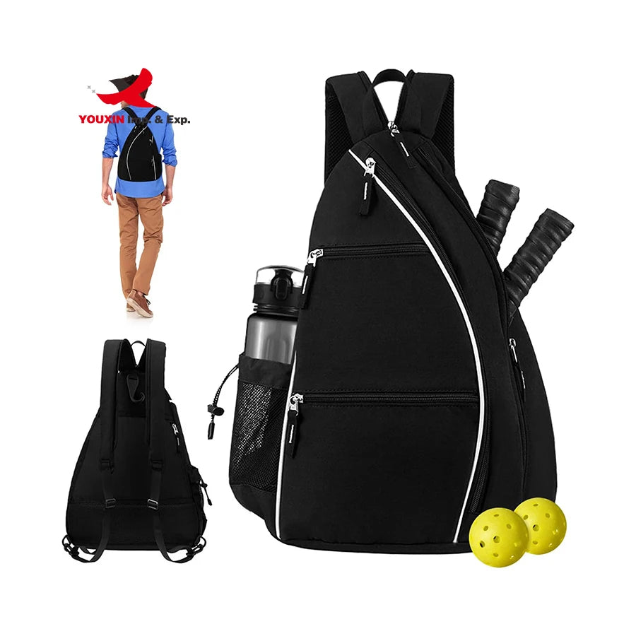 Factory Hot Sale Large Capacity Waterproof Sports Backpack Adjustable Shoulder Strap Tennis Sling Bag Sport Racket Bags