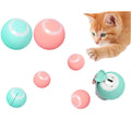 Funny USB Rechargeable Cat Toy Ball Attractive Automatic Rolling Silicone Cat Toy Cute Smart Electric Cat Toy MegaBDM