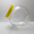 Kitchen Food Storage Glass Jar 1600ml 54 oz Flat Big Glass Multigrains  Dried Fruits Candies Biscuits Seal Jar With Plastic Lid