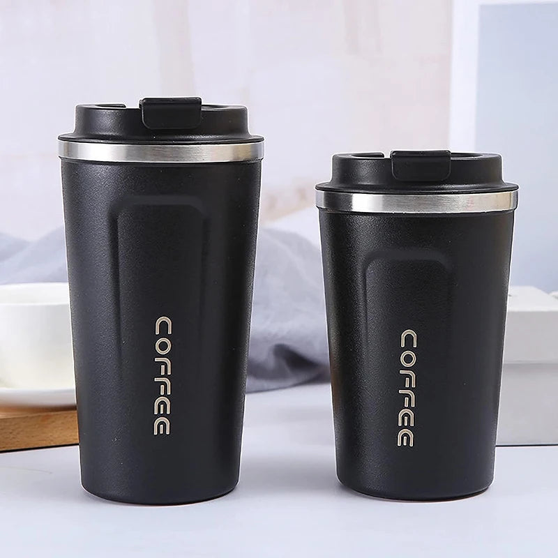 Custom 380ml 510ml Eco-friendly Double Walled Stainless Steel Travel Coffee Mug Vacuum Insulated Reusable Coffee Tumbler Cup