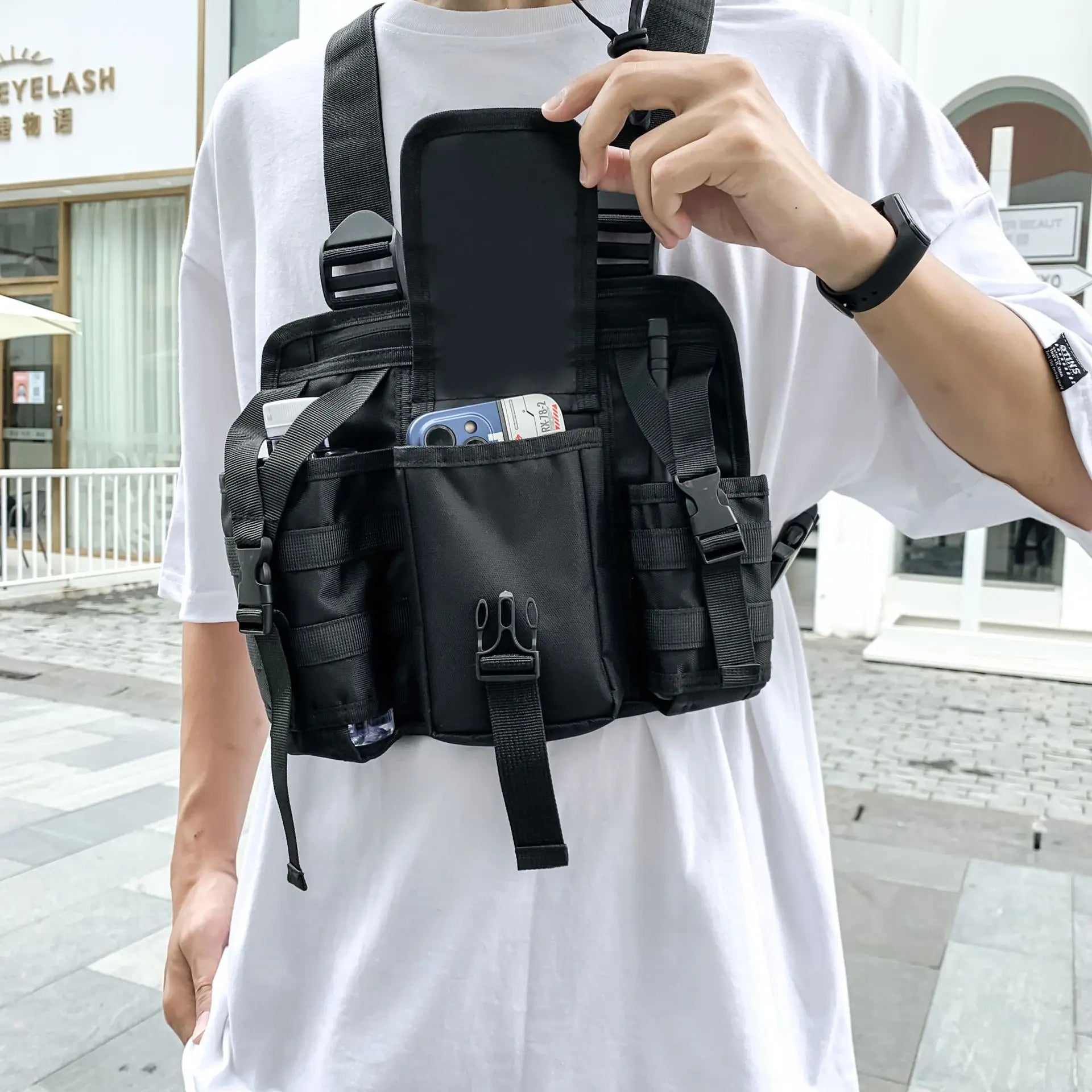 Factory Wholesale Hot Selling Men's Waist Bag Potable Custom Logo Waterproof Fanny Pack Outdoor Tactical Waist Bag