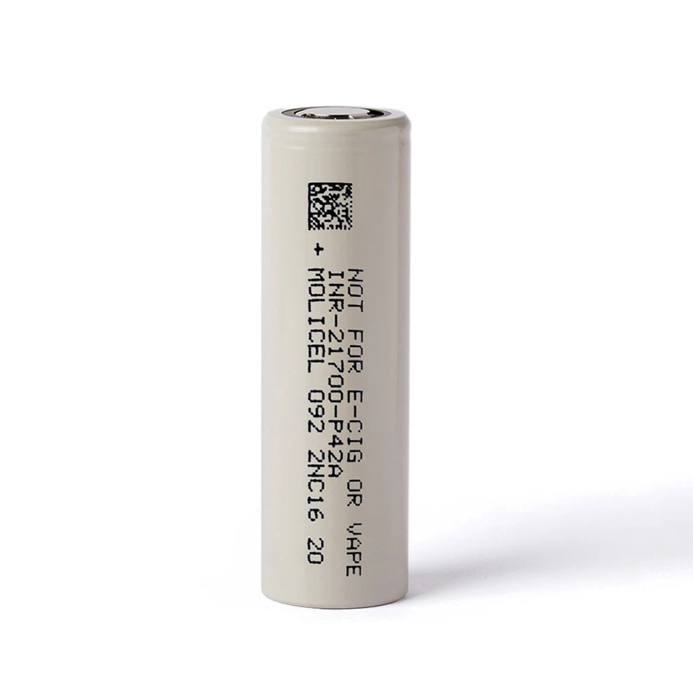 Genuine Molicel Inr 21700 P42a 4200mAh High Rate Discharge Cylindrical Lithium Ion Rechargeable Battery